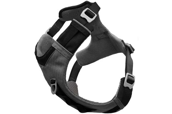 Kurgo Dog Harness for Large Medium Small Active Dogs | Pet Hiking Harness for Running & Walking | Everyday Harnesses for Pets | Reflective | Journey Air (Black X-Large)