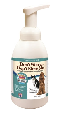 Ark naturals don t worry don t rinse me waterless dog & cat shampoo 18-oz bottle