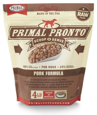 Primal 4lb Pronto Pork Dog