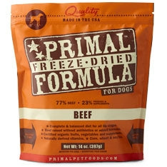 Primal Pet Foods Nuggets Grain-Free Beef Formula Freeze Dried Dog Food, 14 oz