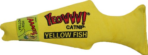 Yeowww! Yellow Fish Catnip Toy
