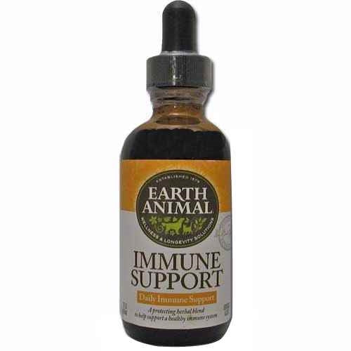 Earth Animal Immune Support Organic Herbal Dog & Cat Supplement, 2 Fl Oz