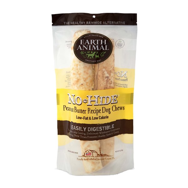 Eath Animal 11in No Hide 2pk Peanut Butter