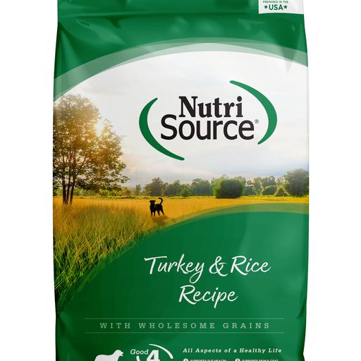 NutriSource Turkey & Rice Recipe Dry Dog Food 26lb