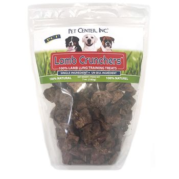 PCI Center Lamb Crunchers Lung Bites Dog Treats 7oz