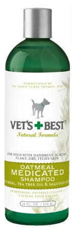 Vet s Best Oatmeal Medicated Dog Shampoo  16 oz.