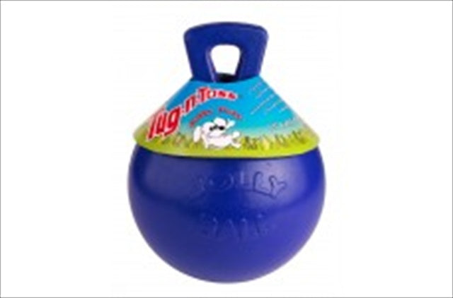 Jolly Pets-Tug-n-toss Dog Toy Ball Blue 6-inch