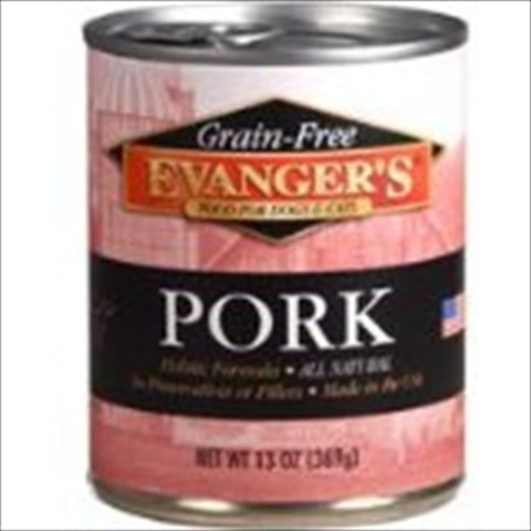 Evanger's Grain-Free Pork Cat & Dog Food, 13 Oz