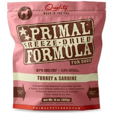 PRIMAL PET FOODS, INC. DOG FREEZE DRIED TURKEY/SARDINE NUGGETS