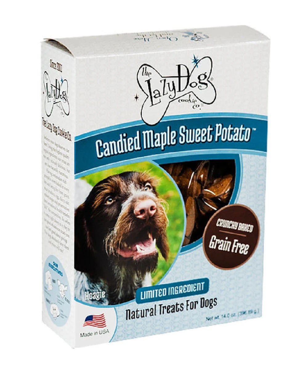 THE LAZY DOG COOKIE CO INC THE LAZY DOG COOKIE CO. GRAIN-FREE CANDIED MAPLE SWEET POTATO LIMITED INGREDIENT CRUNCHY B