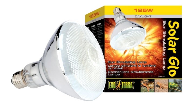 Exo Terra Solar-Glo High Intensity Self-Ballasted Uv/Heat Mercury Vapor Lamp 125-Watt