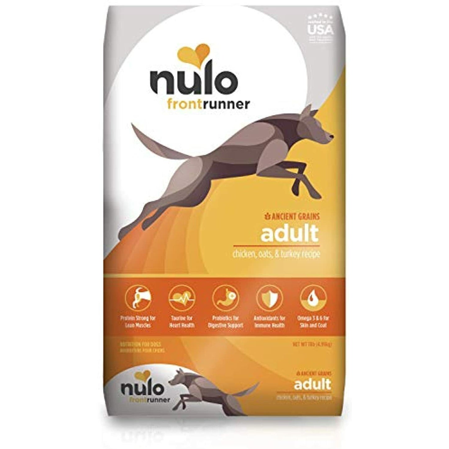 Nulo Frontrunner Chicken, Oats, & Turkey Dry Dog Food, 11 lb