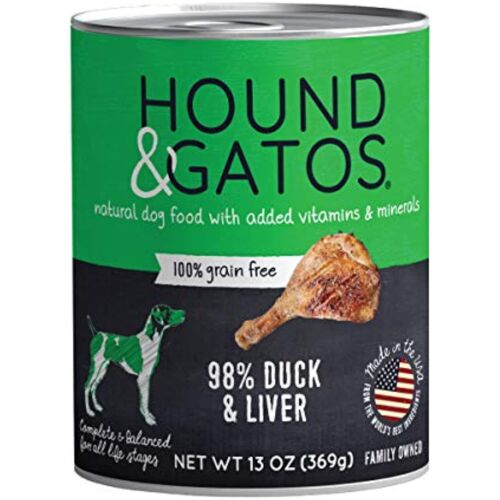 Hound & Gatos Grain Free Wet Dog Food Turkey Liver 13oz can
