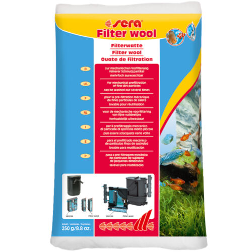 Sera Filter Wool 250 G, 8.8 Oz. Aquarium Accessories