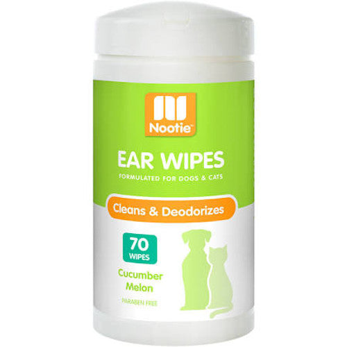 Nootie Waterless Dog Ear Wipes Cucumber Melon 70ct