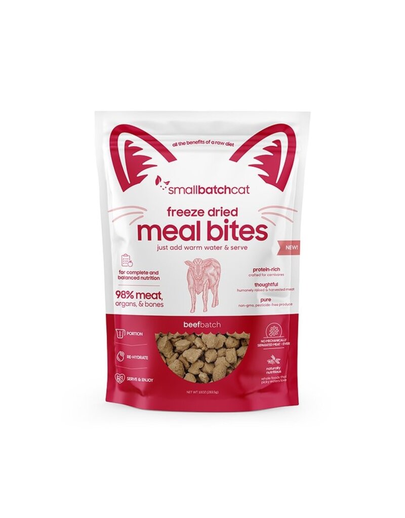 Small Batch Cat Freeze Dried Beef Meal Bites 10oz