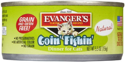 Evanger's Classic Recipes Grain-Free Goin' Fishin' Dinner Wet Cat Food, 5.5 Oz