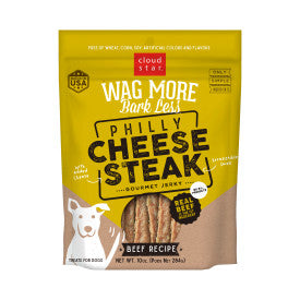 Cloud Star Wag More Bark Less Jerky: Philly Cheesesteak Beef - 10 oz
