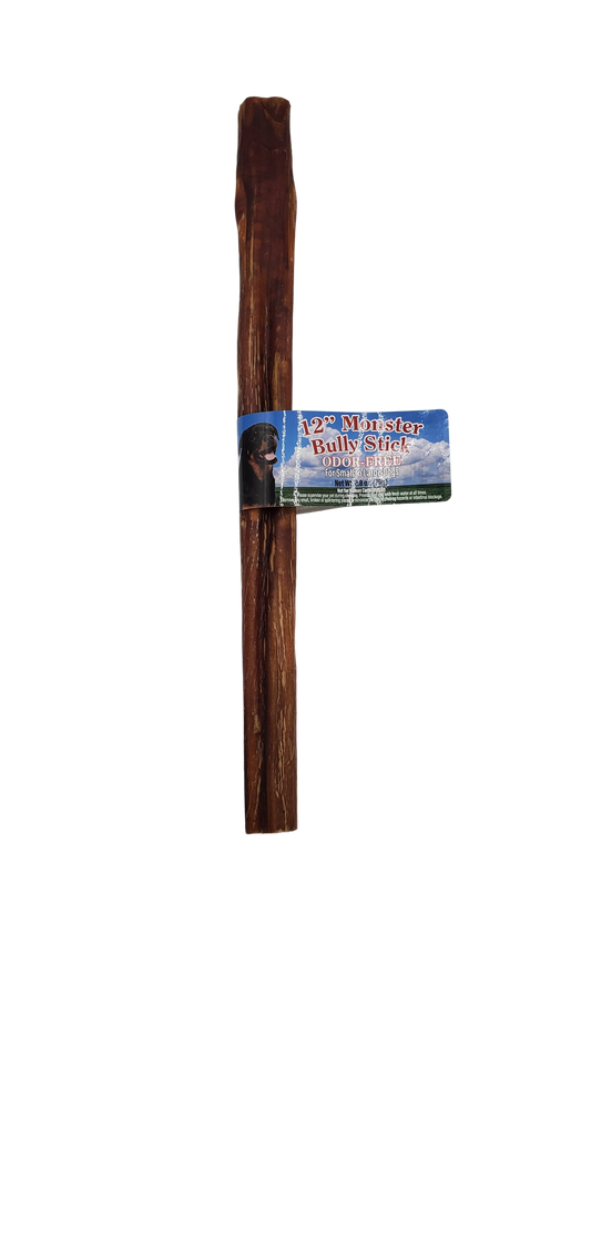 Nature's Own 12" Monster Bully Stick Dog Treat