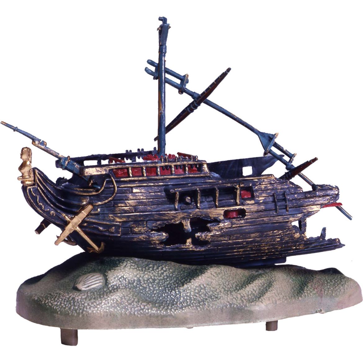 Penn Plax Action Air Rocking Shipwreck Aquarium Ornament Medium