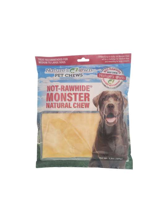 Nature's Own Not-Rawhide Dog Treats Monster Beef Chew 4.4oz