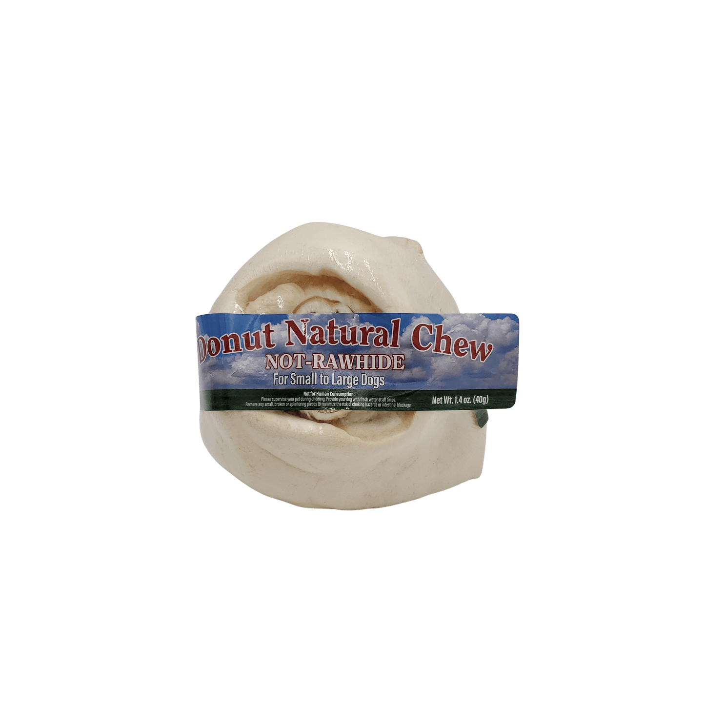 Nature's Own USA Not-Rawhide Donut  Dog Chew Treat Beef Large