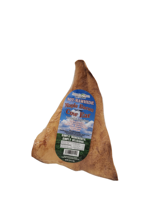 Nature's Own Large Maple Bacon Cow Ear Dog Treat