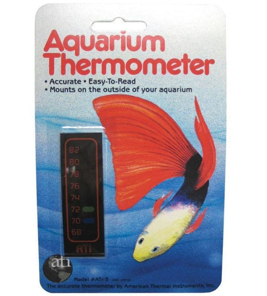 HallCrest Liquid Crystal Vertical Aquarium Thermometer 5in