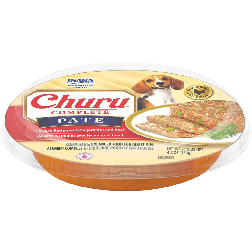 Inaba Churu Dog Food Pate Chicken Beef 4.2 oz