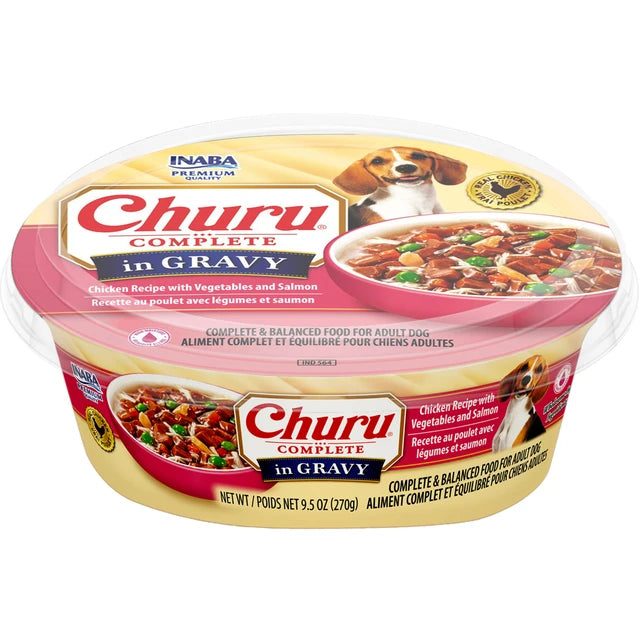 Inaba Churu Dog Food Gravy Chicken Salmon 9.5 oz