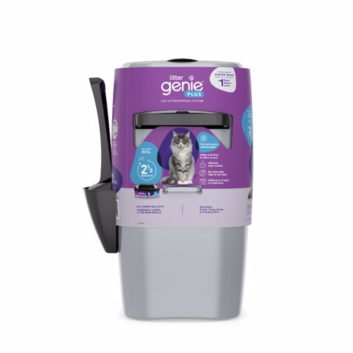 Litter Genie Plus Cat Litter Disposal System For Ultimate Odor Control  Silver