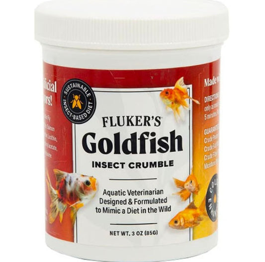 Fluker's Goldfish Crumble Insect Based Fish Food 3oz