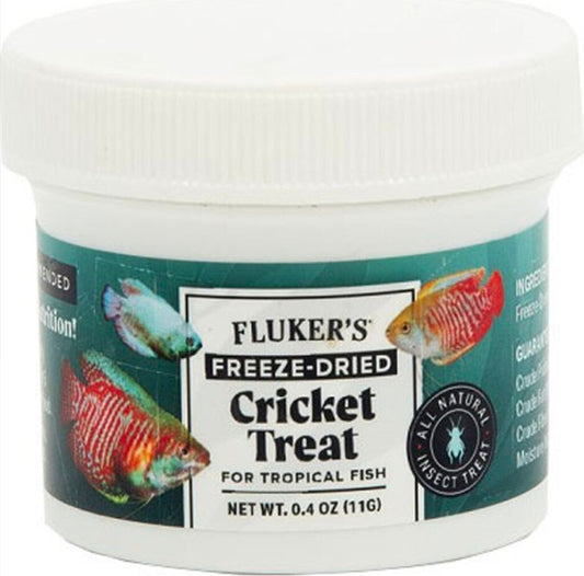 Fluker's Freeze-Dried Cricket Treat for Tropical Fish 0.4oz