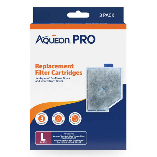 Aqueon Pro SmartClean Filter Cartridge Large 3pk