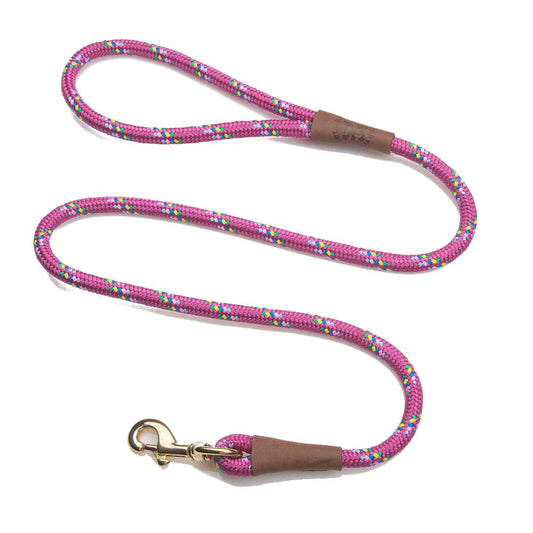 Mendota Pet Dog Snap Leash 4ft Raspberry Confetti