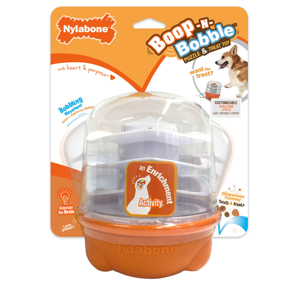 Nylabone Boop N Bobble Puzzle Treat Toy for Dogs