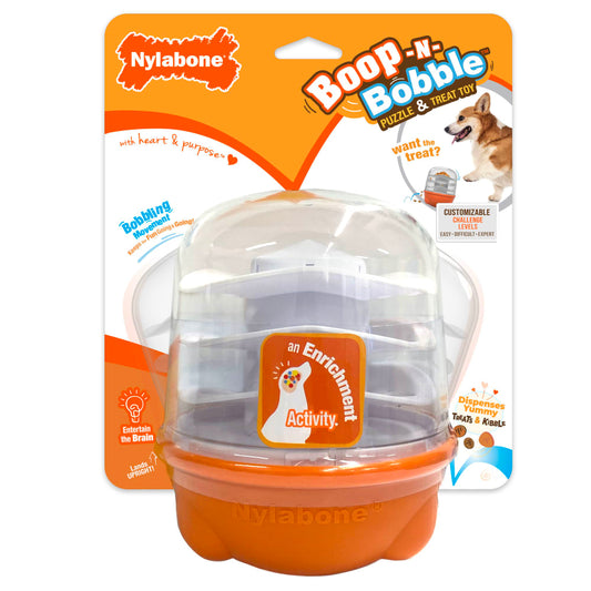 Nylabone Boop N Bobble Puzzle Treat Toy for Dogs
