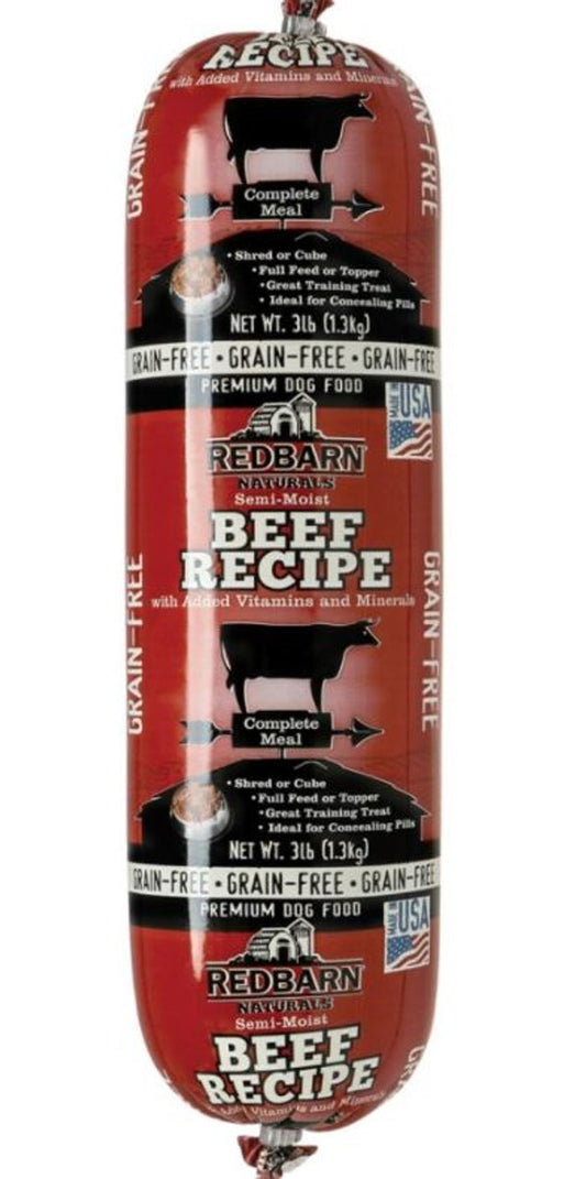 RedBarn Naturals Grain Free Beef Rolled Dog Food 3lb