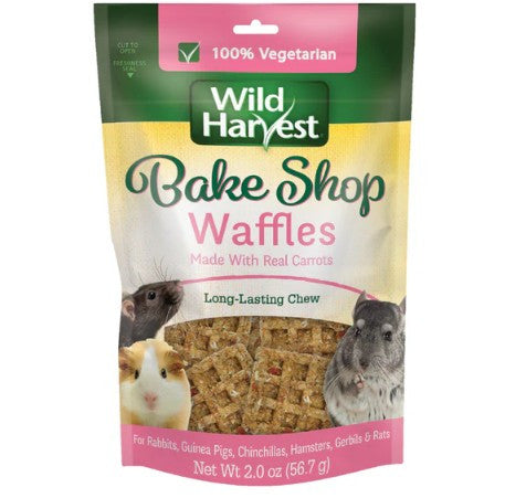 Wild Harvest Bakeshop Waffles Small Animal Chews with Real Carrots 2oz
