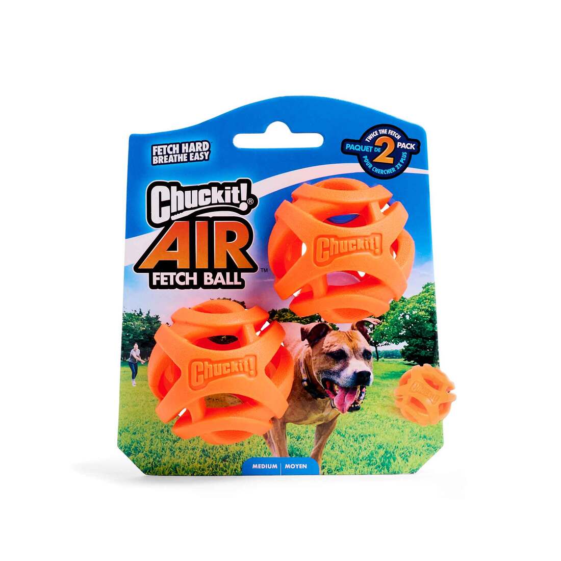 Chuckit! Air Fetch Ball Dog Toy, Medium 2pk