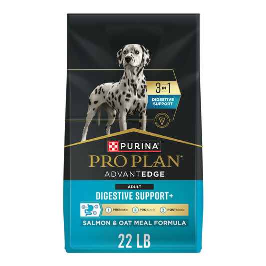 ProPlan AdvantEdge Digestive Support Salmon & Oatmeal Dry Dog Food 22lb