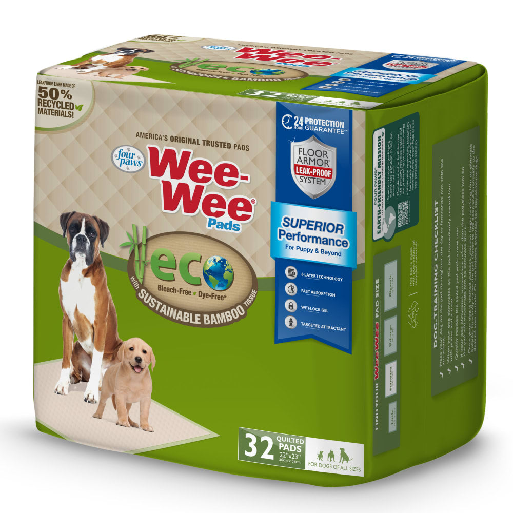 Fourpaws Wee-Wee Eco Bamboo Dog Pee Pads 32ct