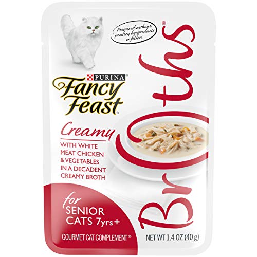 Fancy Feast Senior Wet Cat Food Complement, Creamy with Chicken & Vegetables 1.4oz pouch