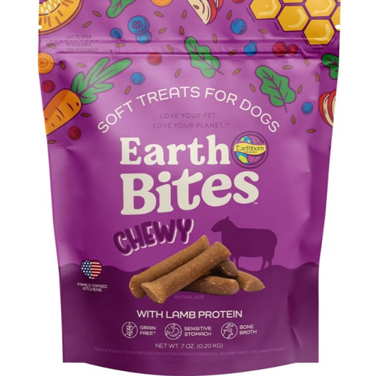 Earthborn Holistic EarthBites Chewy Grain-Free Lamb Bites Dog Treats, 7oz