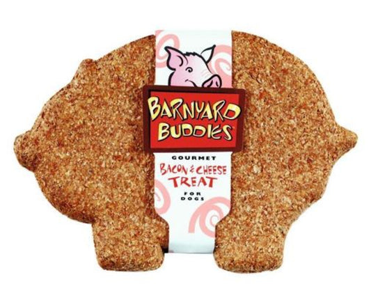 Nature's Animals Barnyard Buddies Bacon/Cheese Flavor Pig Biscuit Single