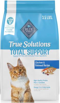 Blue Buffalo True Solutions Total Support Natural Indoor Cat Formula Adult Dry Cat Food 3.5 lb bag