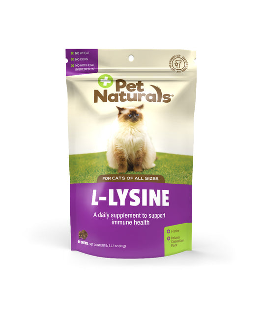 Pet Naturals L-Lysine Chews for Cats  60ct