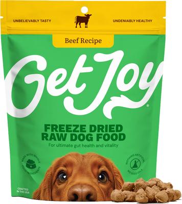 Get Joy Beef Recipe Freeze-Dried Raw Dog Food 16 oz bag