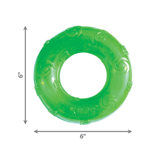 Kong Dog Toy Squeezz Ring Large Assorted