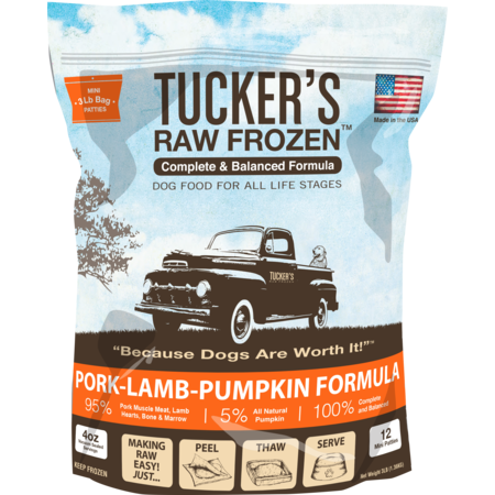 Tucker's Dog Frozen Pork, Lamb & Pumpkin 3lb Dog Food